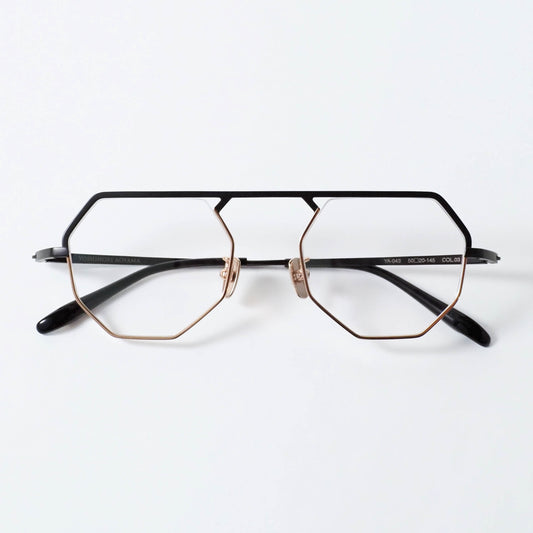 YA-043 col.03 black matte / gold