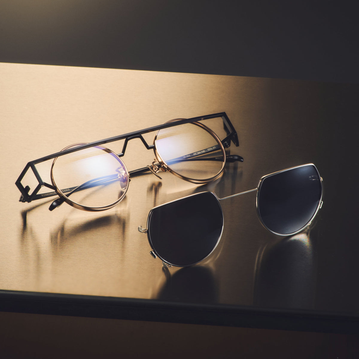 YA-004＋CLIP  col.03 black matte / gold